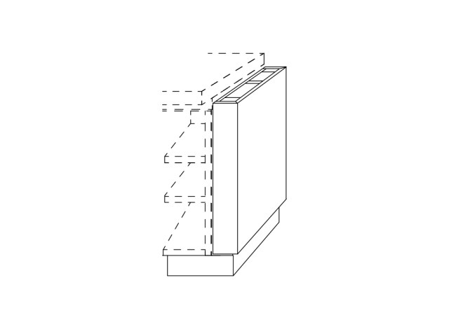 PGVWON117 - Vormwand eiland 117 cm diep