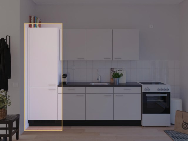 Hoge kast t.b.v. koelvriescombinatie  - HV60-2DRD 