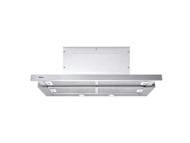 Pelgrim SLK985RVS - Vlakschermkap (90 cm, motorhuis 60 cm)