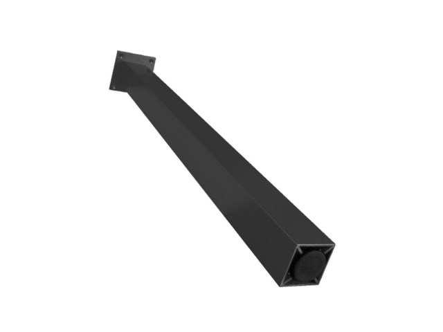 742666 - Tafelpoot zwart vierkant 870-880 mm 50x50 mm