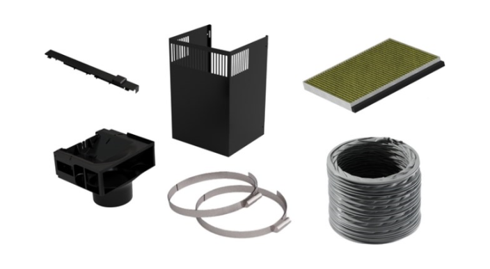 Siemens LZ11FBI16 - Siemens Clean Air recirculatie set Zwart