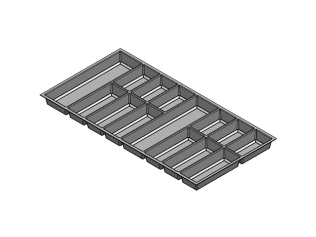 BB100-DIEP - Bestekbak 100 cm diep