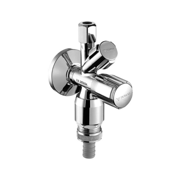 Schell SCK002 - Combi-hoekstopkraan met beluchter