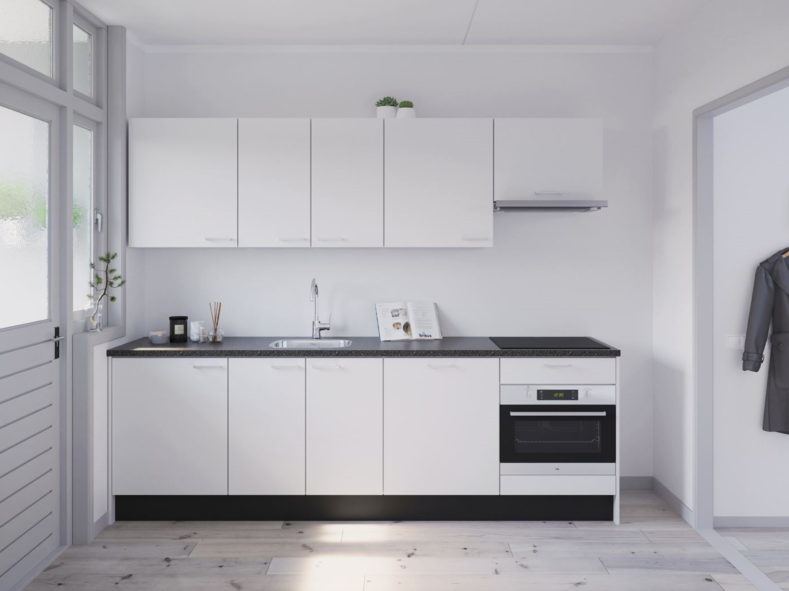Ontwerpnummer keuken 260 cm - type X - Bribus B.V.
