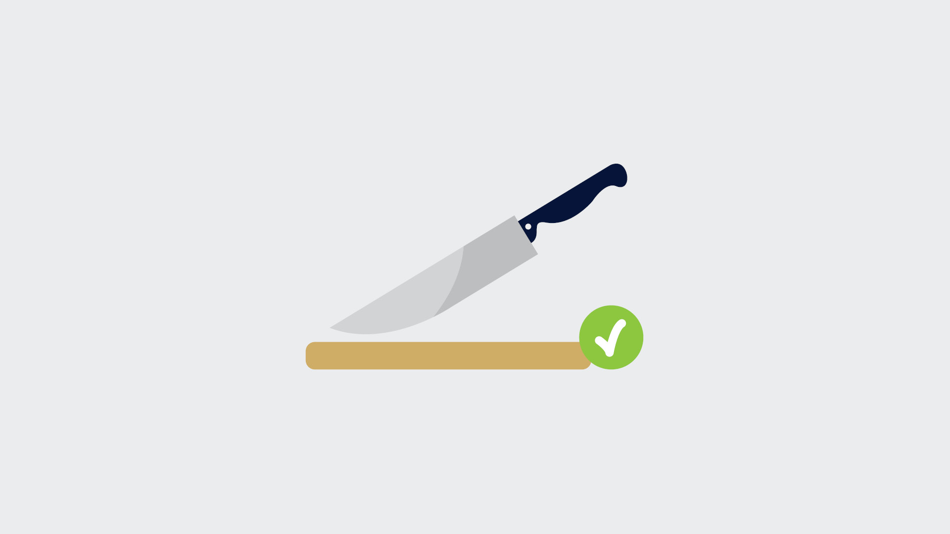 Gebruik een snijplank